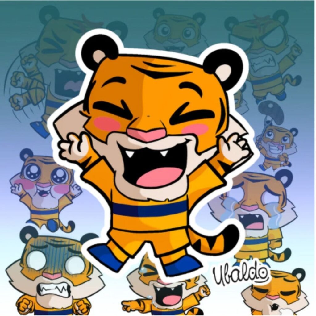 Stickers Chibi Tiguerón – Ubaldo Show